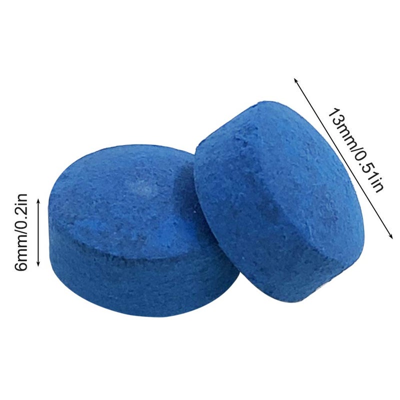 YuCool 50 Pieces Pool Billiard Cue Tips, Pool Cue Tips Replacement Kit and Snooker-Blue - Image 4